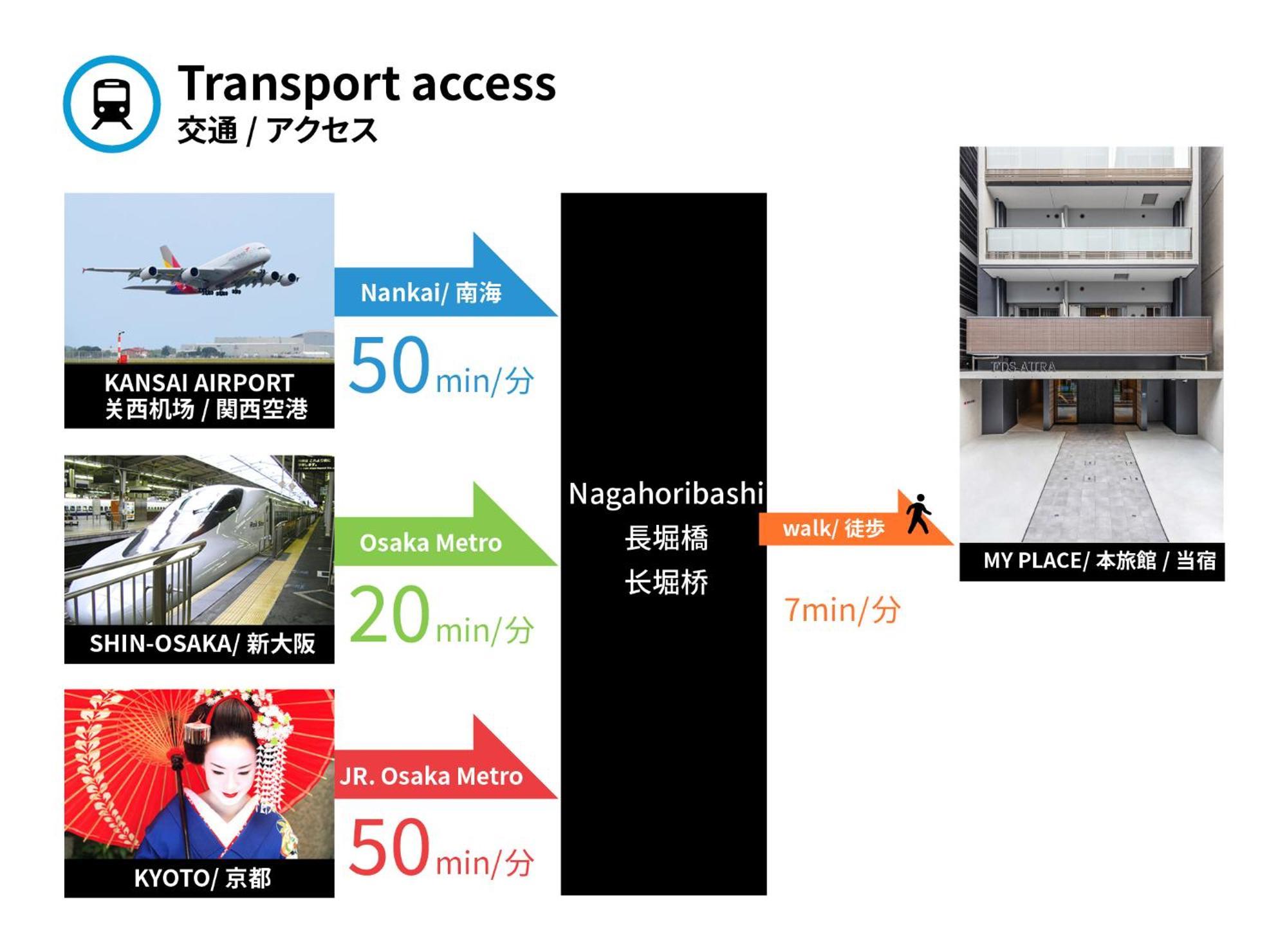 Ferienwohnung Fds Aura Ōsaka Exterior foto